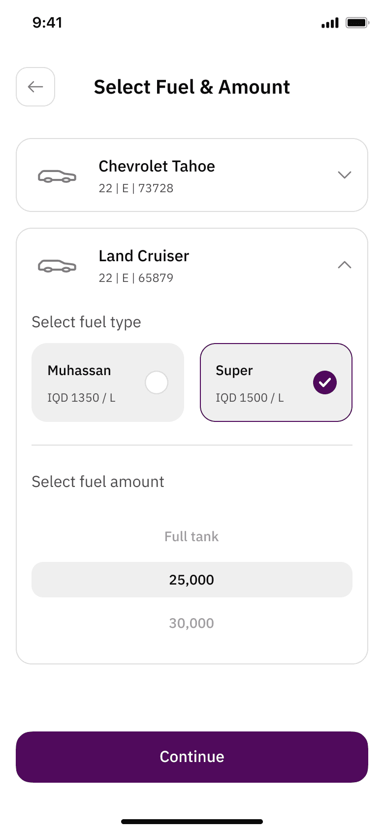 Banzeeni — Fuel delivery